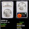 Image 1 : NGC 1886-p Morgan Dollar $1 Graded ms64 By NGC