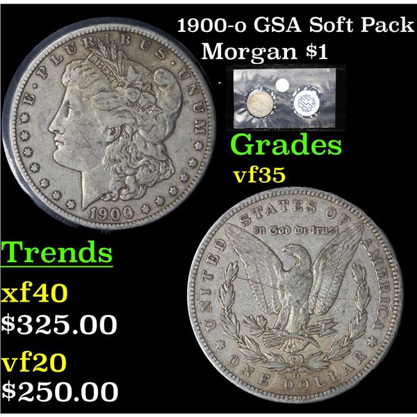 1900-o GSA Soft Pack Morgan Dollar $1 Grades vf++