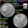 Image 1 : ***Auction Highlight*** 1884-s Morgan Dollar $1 Graded au53 By SEGS (fc)