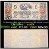 Image 1 : The Hagerstown Bank 1850s-60s $5 Hagerstown, MD Obsolute Currency Grades Select CU