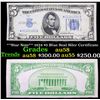Image 1 : **Star Note** 1934 $5 Blue Seal Siler Certificate Grades Choice AU/BU Slider