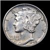 Image 2 : 1942-d Mercury Dime 10c Grades Choice Unc+ FSB