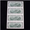 Image 3 : UNCUT MINT SHEET of 4x 2003 $2 Federal Reserve Notes All GEM or Better, James Bond Serial #'s