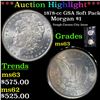Image 1 : ***Auction Highlight*** 1878-cc GSA Soft Pack Morgan Dollar $1 Grades Select Unc (fc)