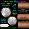 Image 1 : ***Auction Highlight*** Full solid date 1884-o Uncirculated Morgan silver dollar roll, 20 coins (fc)