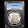 Image 2 : PCGS 1880-p Morgan Dollar $1 Graded ms62 By PCGS