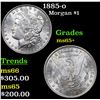 Image 1 : 1885-o Morgan Dollar $1 Grades GEM+ Unc