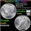 Image 1 : ***Auction Highlight*** 1935-p Vam 1J R5 Double Mint Error Peace Dollar $1 Graded ms65 By SEGS (fc)