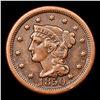 Image 2 : 1850 N-2 Braided Hair Large Cent 1c Grades vf++