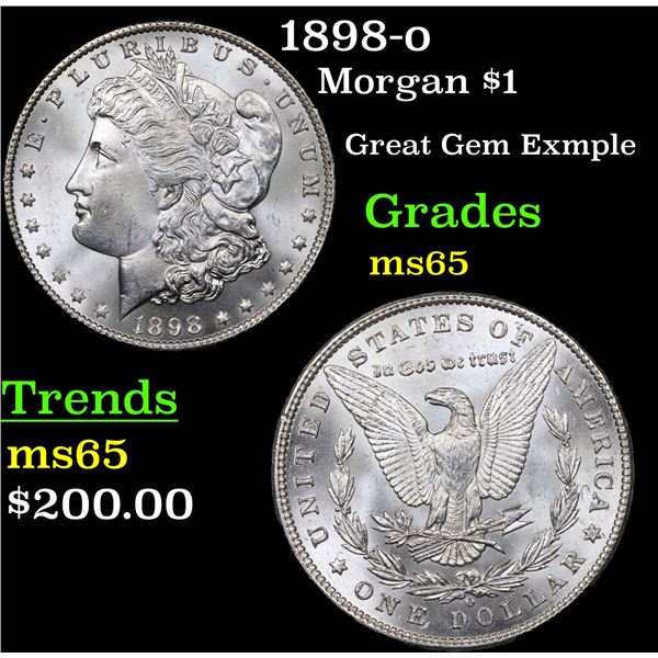 1898-o Morgan Dollar $1 Grades GEM Unc
