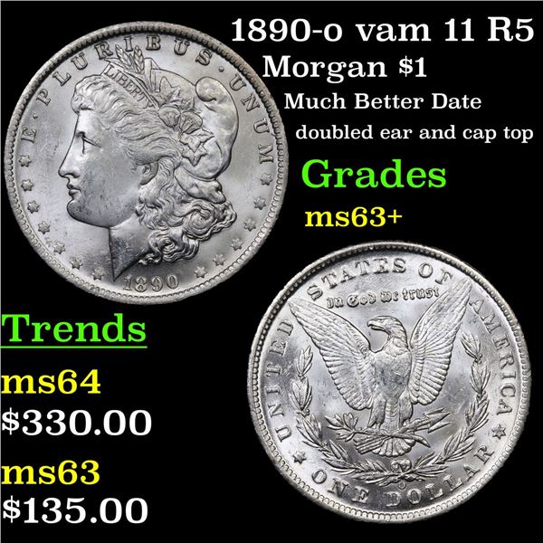 1890-o vam 11 R5 Morgan Dollar $1 Grades Select+ Unc