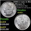 Image 1 : 1890-o vam 11 R5 Morgan Dollar $1 Grades Select+ Unc