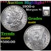 Image 1 : ***Auction Highlight*** 1900-o Morgan Dollar $1 Graded ms66 By SEGS (fc)