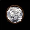 Image 3 : **Auction Highlight**  AU/BU Slider Rutland Shotgun Solid Date Peace $1 Roll 1922-p Virtually UNC fc