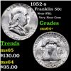 Image 1 : 1952-s Franklin Half Dollar 50c Grades Choice+ Unc