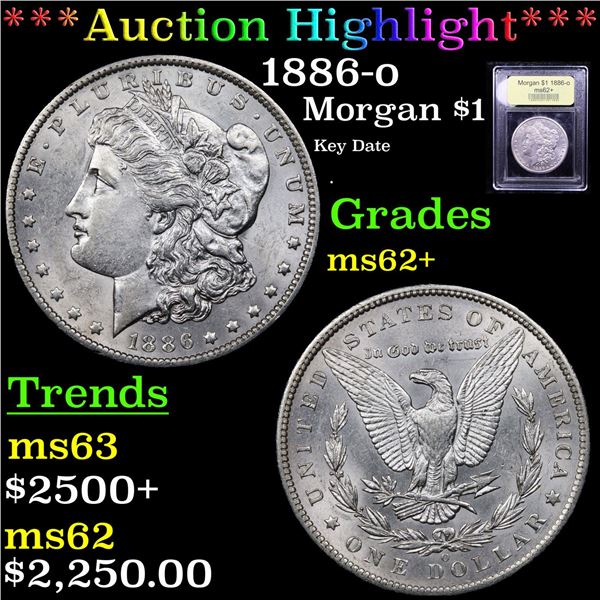 ***Auction Highlight*** 1886-o Morgan Dollar $1 Graded Select Unc By USCG (fc)