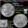 Image 1 : ***Auction Highlight*** 1891-p Morgan Dollar $1 Graded Choice+ Unc By USCG (fc)