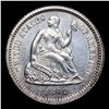 Image 2 : 1862-p Seated Liberty Half Dime 1/2 10c Grades Choice Unc