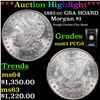 Image 1 : ***Auction Highlight*** PCGS 1881-cc GSA HOARD Morgan Dollar $1 Graded ms63 By PCGS (fc)