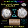 Image 1 : ***Auction Highlight*** 1879 & CC Uncirculated Morgan Dollar Shotgun Roll PL Ends (fc)