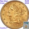 Image 6 : ***Auction Highlight*** 1907-p Gold Liberty Half Eagle $5 Graded ms66+ By SEGS (fc)