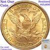 Image 9 : ***Auction Highlight*** 1907-p Gold Liberty Half Eagle $5 Graded ms66+ By SEGS (fc)