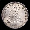 Image 2 : ***Auction Highlight*** 1861-p Seated Liberty Quarter 25c Graded ms65+ By SEGS (fc)