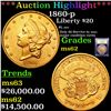 Image 1 : ***Auction Highlight*** 1860-p Gold Liberty Double Eagle $20 Graded Select Unc By USCG (fc)