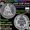 Image 1 : Proof ***Auction Highlight*** 1889 TOP POP! Seated Liberty Dime 10c Graded pr67+ cam By SEGS (fc)