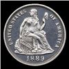 Image 2 : Proof ***Auction Highlight*** 1889 TOP POP! Seated Liberty Dime 10c Graded pr67+ cam By SEGS (fc)