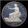 Image 2 : Proof *HIGHLIGHT OF ENTIRE AUCTION* 1877 Trade Dollar $1 Graded pr65+ dcam By SEGS (fc)