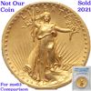 Image 6 : ***Auction Highlight*** 1907 High Relief Wire Edge Gold Saint-Gaudens $20 Double Eagle Graded ms63 B