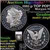 Image 1 : ***Auction Highlight*** 1881-p TOP POP! Morgan Dollar $1 Graded ms65+ dmpl By SEGS (fc)