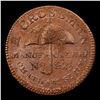 Image 3 : 1837 NYC  Crossman Umbrella HT-243 Hard Times Token 1c Grades AU Details