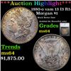 Image 1 : ***Auction Highlight*** 1880-o vam 13 I3 R5 Morgan Dollar $1 Graded ms64 By SEGS (fc)
