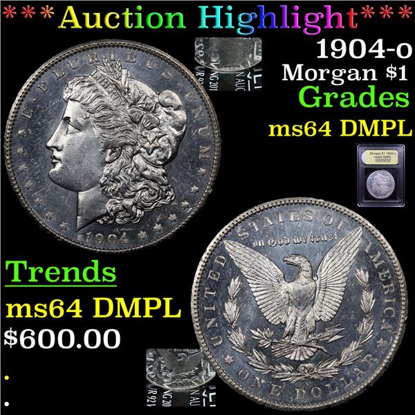 ***Auction Highlight*** 1904-o Morgan Dollar $1 Graded Choice Unc DMPL By USCG (fc)