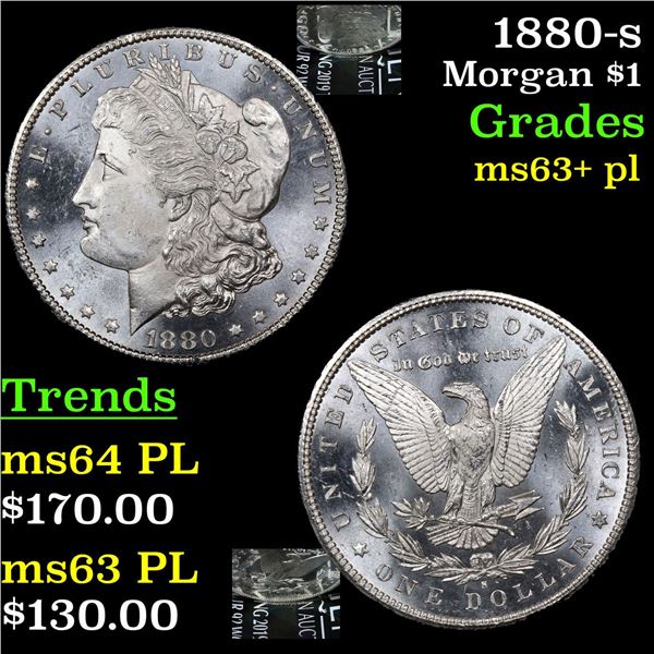 1880-s Morgan Dollar $1 Grades Select Unc+ PL