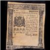 Image 2 : Colonial Currency July 20th 1775 Philidelphia, PA 20 Shillings (20s) Printed By Hall & Sellers Grade