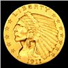 Image 2 : ***Auction Highlight*** 1911-p Gold Indian Quarter Eagle $2 1/2 Graded ms63+ By SEGS (fc)