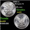 Image 1 : 1881-s Morgan Dollar $1 Grades GEM+ Unc