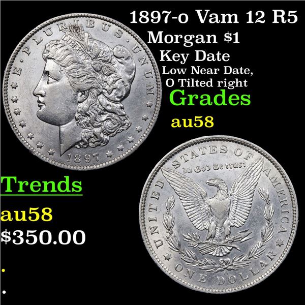 1897-o Vam 12 R5 Morgan Dollar $1 Grades Choice AU/BU Slider
