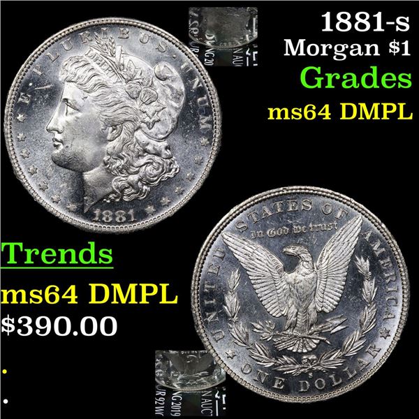 1881-s Morgan Dollar $1 Grades Choice Unc DMPL