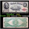 Image 1 : 1917 $2 Large Size Legal Tender Note FR-60 Thomas Jefferson\ Grades vf+