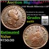 Image 1 : ***Auction Highlight*** 1723 Woods Hibernia 1/2P Graded au55 By SEGS (fc)