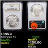 Image 1 : NGC 1885-o Morgan Dollar $1 Graded ms64 By NGC