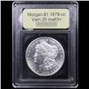 Image 4 : ***Auction Highlight*** 1878-cc Vam 20 Morgan Dollar $1 Graded Select+ Unc By USCG (fc)