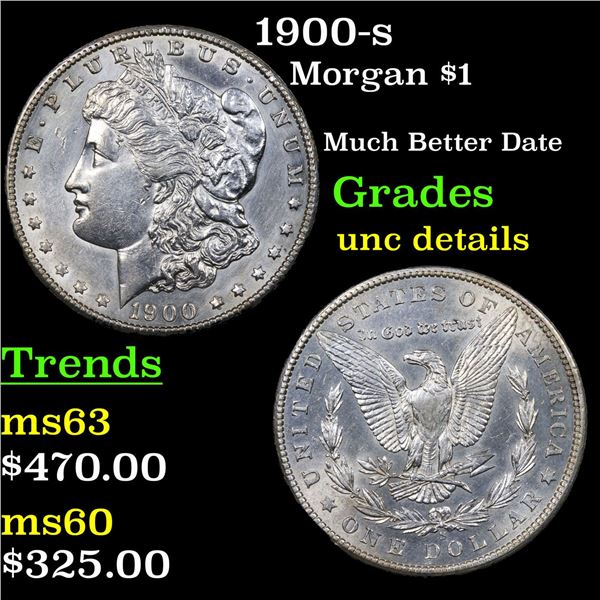 1900-s Morgan Dollar $1 Grades Unc Details