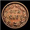 Image 3 : 1864 Our Navy F-241-336a Civil War Token 1c Grades xf+