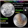 Image 1 : ***Auction Highlight*** 1883-cc GSA HOARD Morgan Dollar $1 Grades Select Unc (fc)