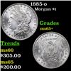 Image 1 : 1885-o Morgan Dollar $1 Grades GEM+ Unc